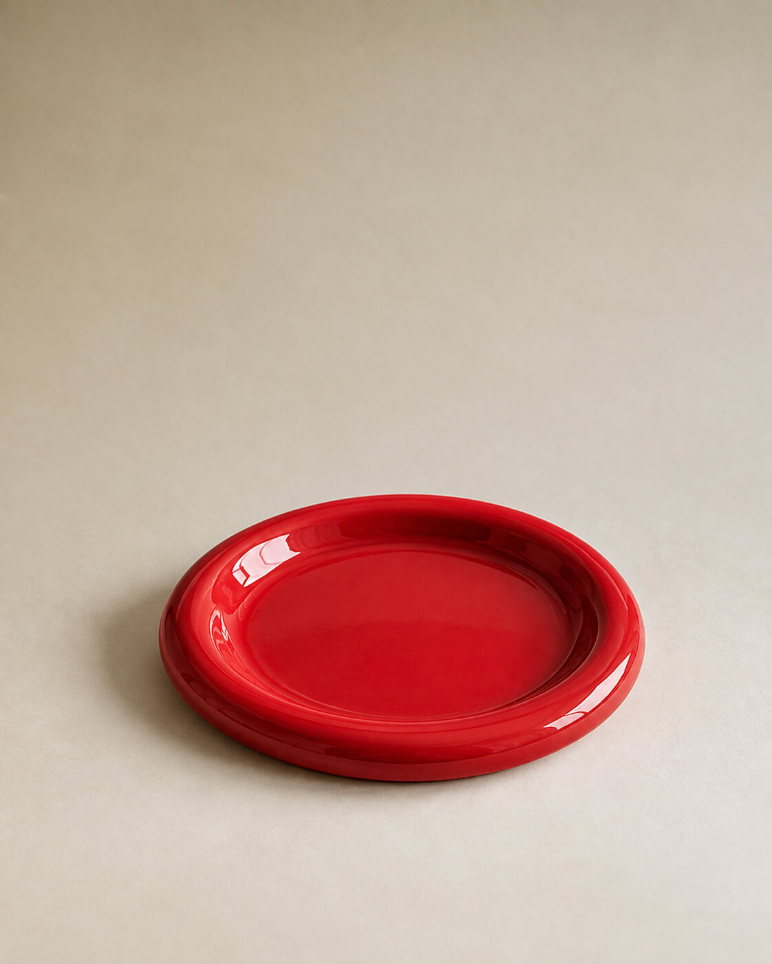 Red Flag Bubble Plate