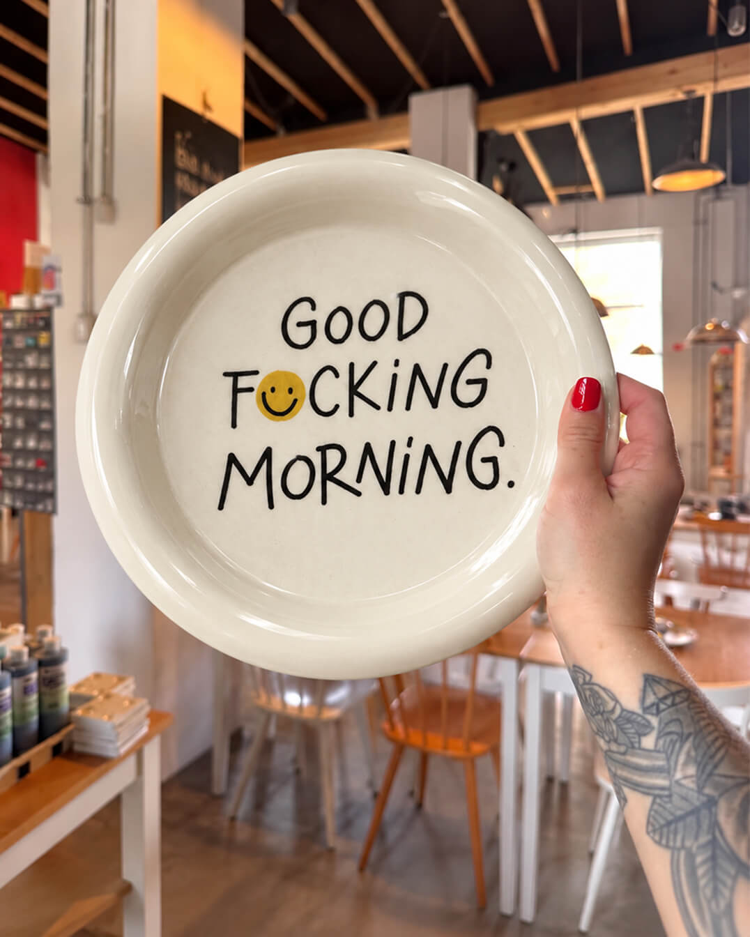 Not A Morning Person Plate