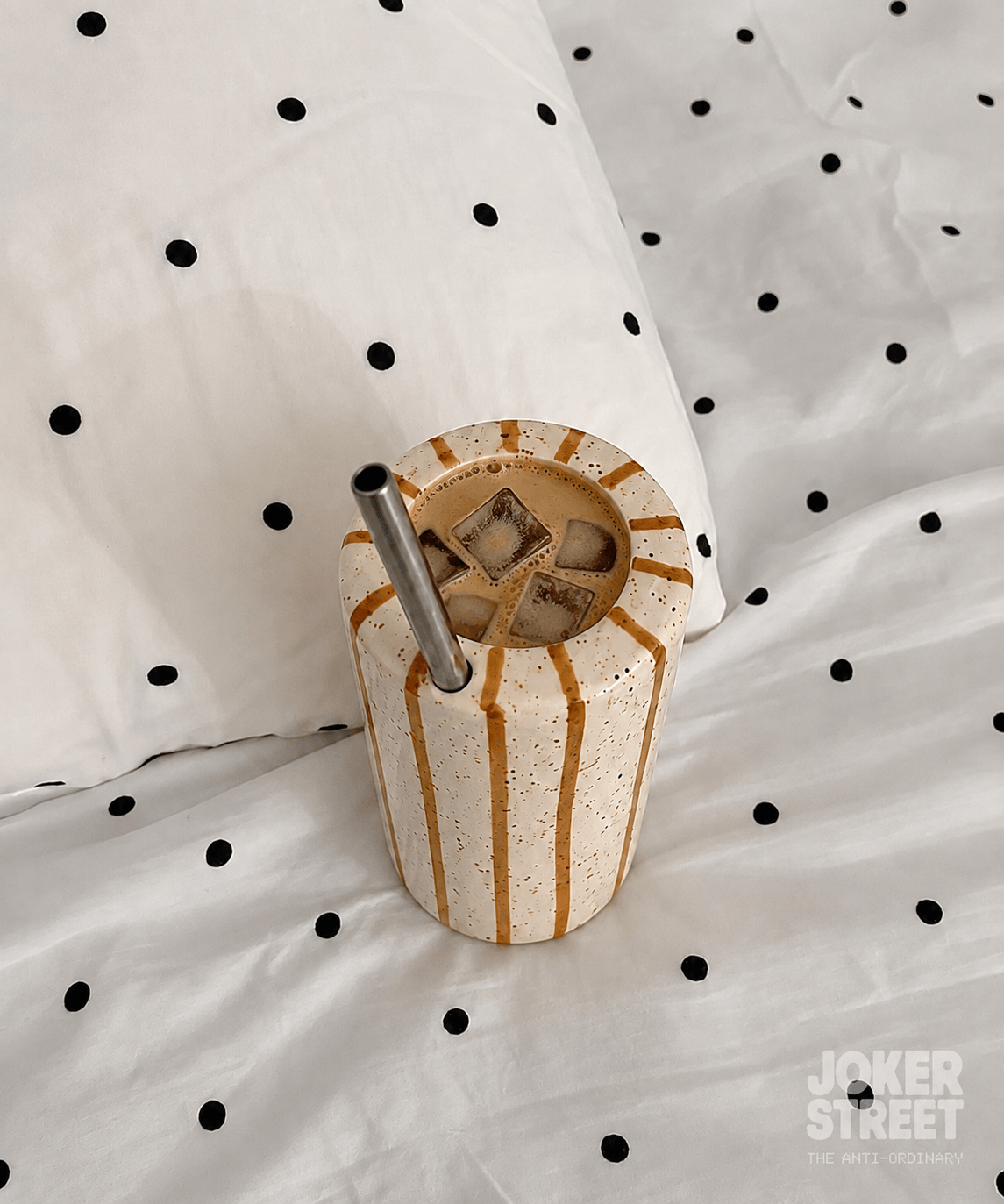 Caramel Drip Ceramic Tumbler